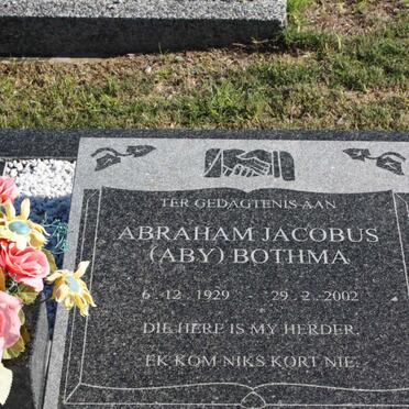 BOTHMA Abraham Jacobus 1929-2002