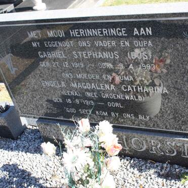 BADENHORST Gabriel Stephanus 1919-1993 &amp; Engela Magdalena Catharina GROENEWALD 1919-