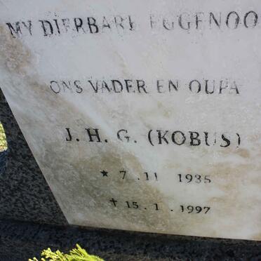 DALHOUZIE J.H.G. 1935-1997 &amp; Elsie Johanna ROUX 1939-