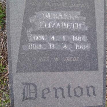 DENTON Susanna Elizabeth 1884-1964