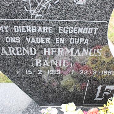 FOURIE Barend Hermanus 1919-1993 