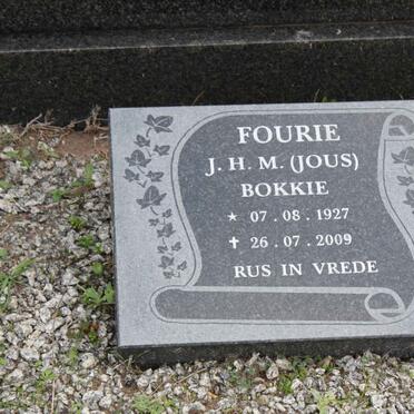 FOURIE J.H.M. 1927-2007