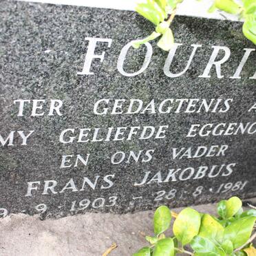 FOURIE Frans Jakobus 1903-1981
