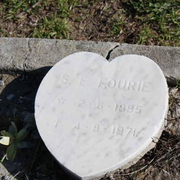 FOURIE S.E. 1895-1971