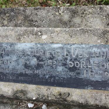 FOURIE Johanna Hendrika nee VERMEULEN 1930-1980