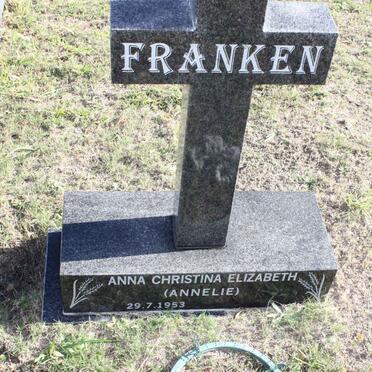 FRANKEN Anna Christina Elizabeth 1953-