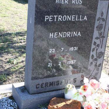GERMISHUYS Petronella Hendrika 1931-1957 