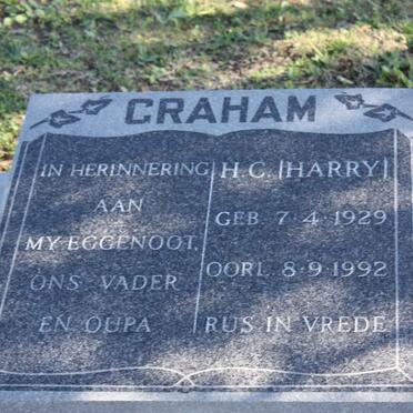GRAHAM H.C. 1929-1992