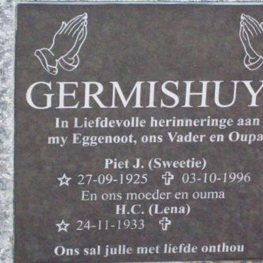 GERMISHUYS Piet J. 1925-1996 &amp; H.C. 1933-