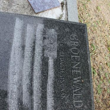 GROENEWALD Hendrik C. 1897-1978 &amp; Anna E.C. SMIT 1901-1977 