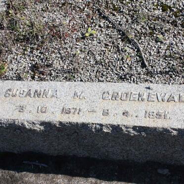 GROENEWALD Susanna M. 1871-1951 
