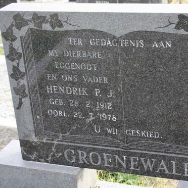 GROENEWALD Hendrik P.J. 1912-1978