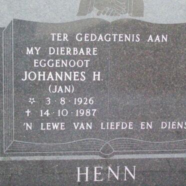 HENN Johannes H. 1926-1987