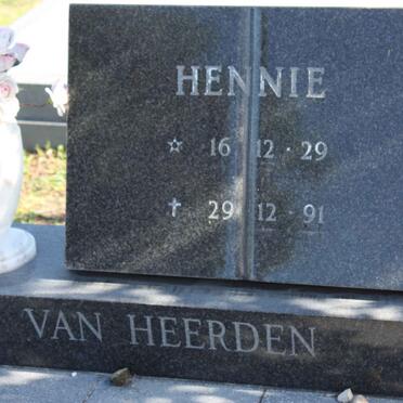 HEERDEN Hennie, van 1929-1991