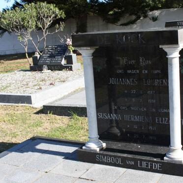 KOCK Johannes Lourens, de 1917-1991 &amp; Susanna Hermina Elizabeth 1921-1991