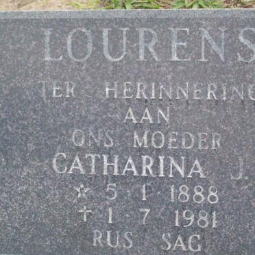 LOURENS Catharina J. 1888-1981