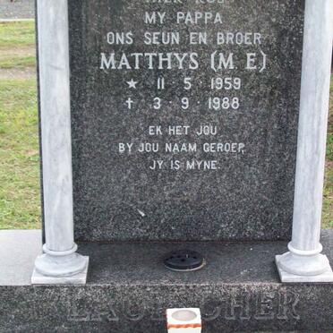 LAUBSCHER Matthys M.E. 1959-1988