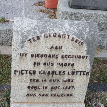LÖTTER Pieter Charles 1893-1933