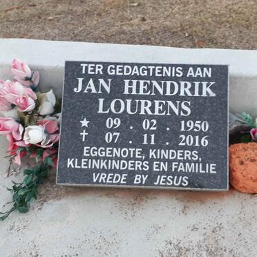 LOURENS Jan Hendrik 1950-2016