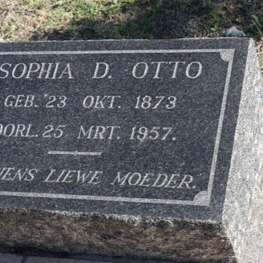 OTTO Sophia D. 1873-1957 