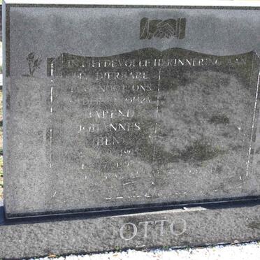 OTTO Barend Johannes 19??-1997