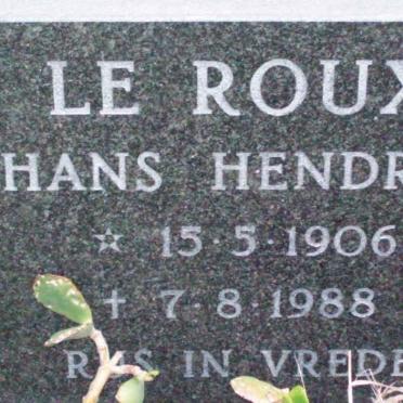 ROUX Hans Hendrik, le 1906-1988