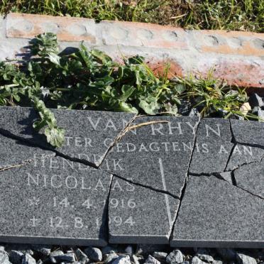 RHYN Hendrik Nicolaas, van 1916-1994