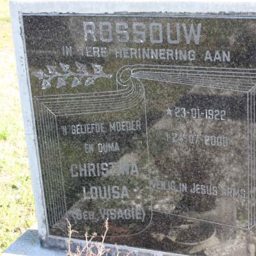 ROSSOUW Christina Louisa nee VISAGIE 1922-2008