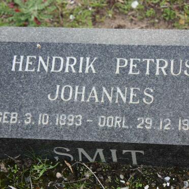 SMIT Hendrik Petrus Johannes 1893-1975