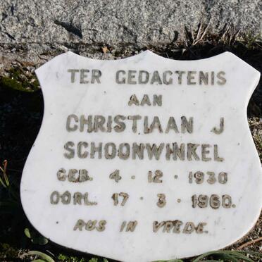 SCHOONWINKEL Christiaan J. 1930-1960