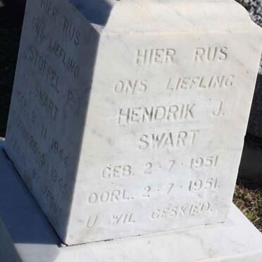 SWART Stoffel P. 1944-1945 :: SWART Hendrik J. 1951-1951