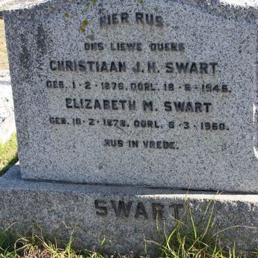 SWART Christiaan J.H. 1876-1945 &amp; Elizabeth M. 1878-1950
