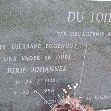 TOIT Jurie Johannes, du 1926-1988