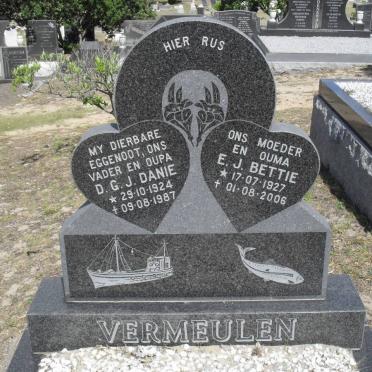 VERMEULEN D.G.J. 1924-1987 &amp; E.J. 1927-2006