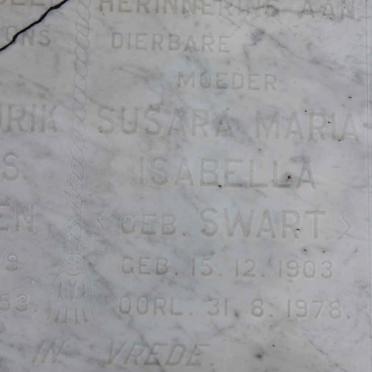 VERMEULEN Susara Maria Isabella nee SWART 1903-1978