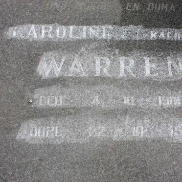WARREN Caroline 1906-1981