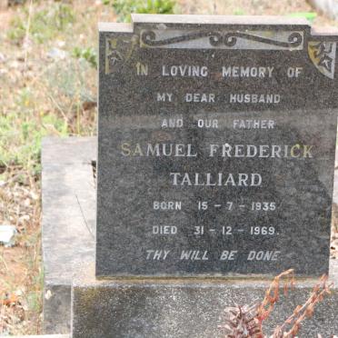 TALLIARD Samuel Frederick 1935-1969