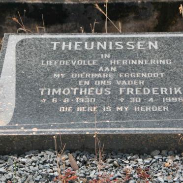 THEUNISSEN Timotheus Frederik 1930-1996