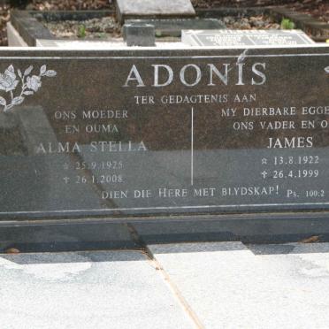 ADONIS James 1922-1999 & Alma Stella 1925-2008