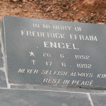 ENGEL Frederick Efraim 1952-1992