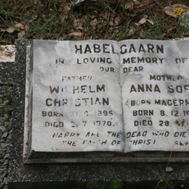 HABELGAARN Wilhelm Christian 1895-1970 & Anna Sofia MAGERMAN 1890-1976