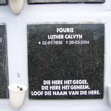 FOURIE Luther Calvyn 1938-2004