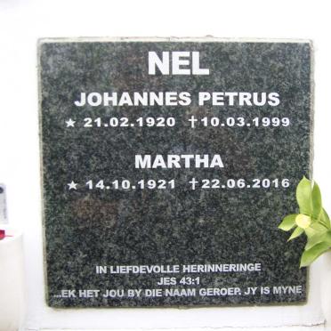 NEL Johannes Petrus 1920-1999 &amp; Martha 1921-2016