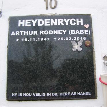 HEYDENRYCH Arthur Rodney 1947-2016