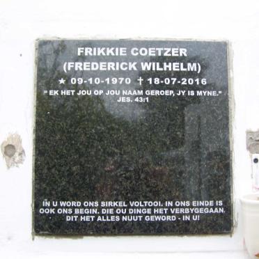 COETZER Frederick Wilhelm 1970-2016