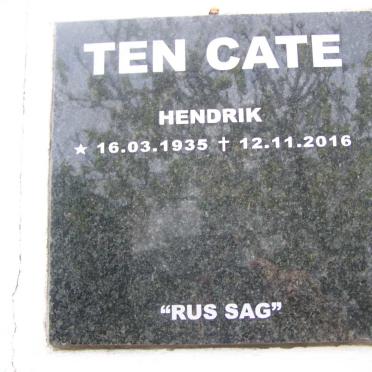 CATE Hendrik, TEN 1935-2016