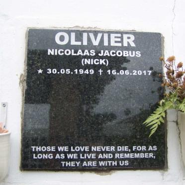 OLIVIER Nicolaas Jacobus 1949-2017