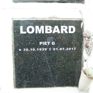 LOMBARD Piet G. 1939-2017