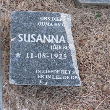 ? Susanna ? nee BO? 1925-?