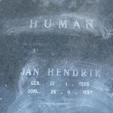 HUMAN Jan Hendrik 1928-1997 &amp; Lydia Jacoba 1928-1997 _1